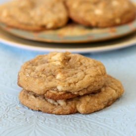 White Choc Macadamia Nut Cookies