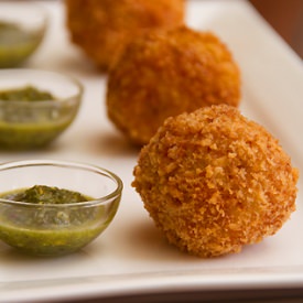 Pistachio & Peas Arancini