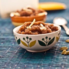 Ragi Halwa or Finger Millet Pudding