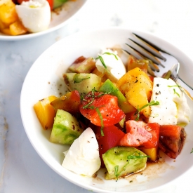 Heirloom Tomato Salad with Burrata