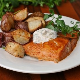 Coriander Grilled Salmon