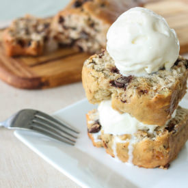 Banana Bread Ice Cream Sandwich