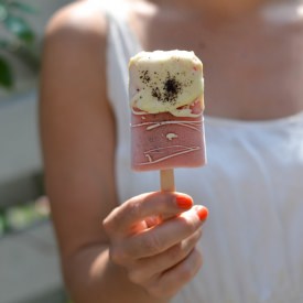 Watermelon and Strawberry Popsicles