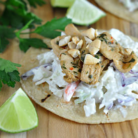 Asian Chicken Tacos