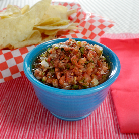 Grilled Tomato Poblano Salsa