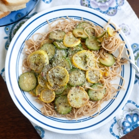 Summer Pasta with Zucchini & Squash