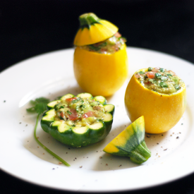 Guacamole In A Pattypan (Squash)