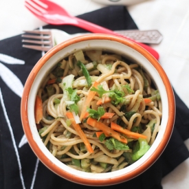 Ginger Peanut Butter Noodle Salad