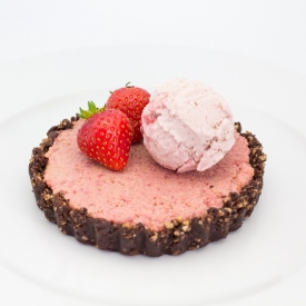 Raw Chocolate Strawberry Tart