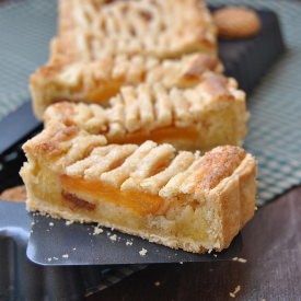 Peach and Amaretti Lattice Pie