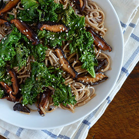 Black Garlic Soba Noodles