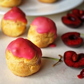 Cherry Profiteroles