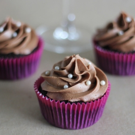 Red Wine & Chocolate Cupcakes