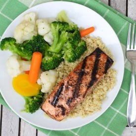 Maple Glazed Grilled Salmon