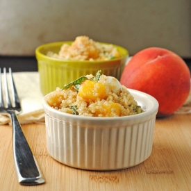 Basil, Peach, & Mozzarella Quinoa