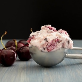 Fresh Cherry Chocolate Yogurt