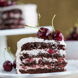 Drunken Cherry Chocolate Cake