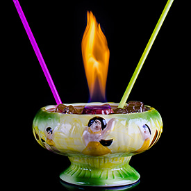 The Volcano Bowl Cocktail