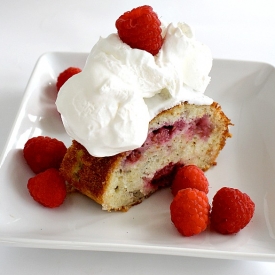 Raspberry Buttermilk Cake