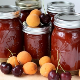 Homemade Apricot Cherry Jam