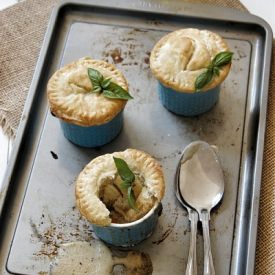 Veggie Pot Pies with White Sauce