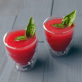 Watermelon Gazpacho + Finger Limes