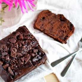 Quadruple Chocolate Loaf Cake