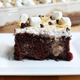 S’mores Poke Cake