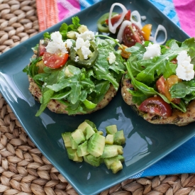 Sopes Topped with Tomato-Avacado