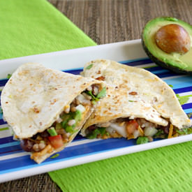 Black Bean and Cilantro Quesadillas