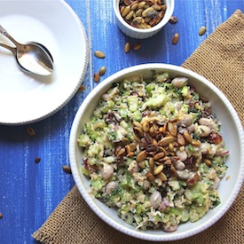 Broccoli and Cranberry Bean Salad