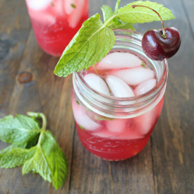 Sparkling Cherry Lime Mojitos