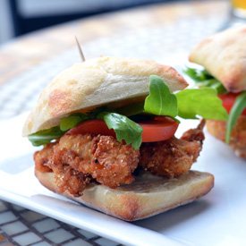 Fried Oyster Sliders