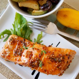 Maple Mustard Salmon