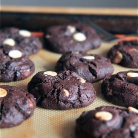 (White and) Dark Chocolate Cookies