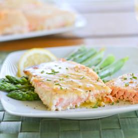 Crusted Salmon w/ Honey Mustard