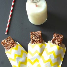 No Bake Nutella Mint Granola Bars