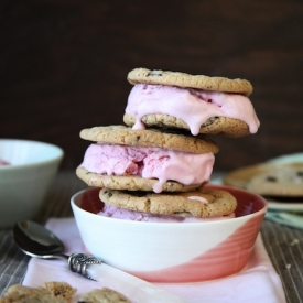 Strawberry Ice Cream Sandwiches