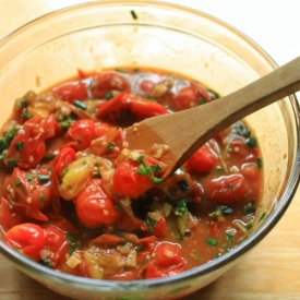 Bursted Cherry Tomato Sauce