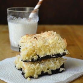 Black Bottom Coconut Squares