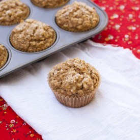 Peanut Butter Oatmeal Banana Muffin