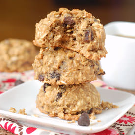 Maple Banana Oatmeal Cookies