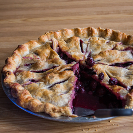 Saskatoon Berry & Cherry Pie