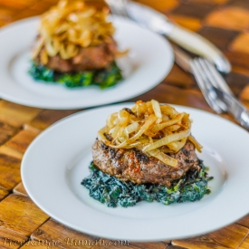 Cajun Burgers with Carmelized Onion