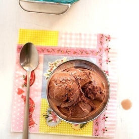 Homemade Double Chocolate Ice Cream