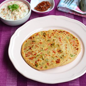 Capsicum Cheese Paratha