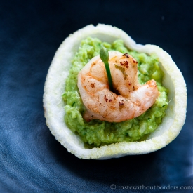 Pesto Prawn with Bean Paste