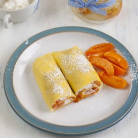 Ricotta & Apricot Crepes