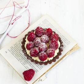 Chocolate Raspberry Mascarpone Tart