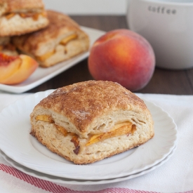 Peach Cobbler Scones